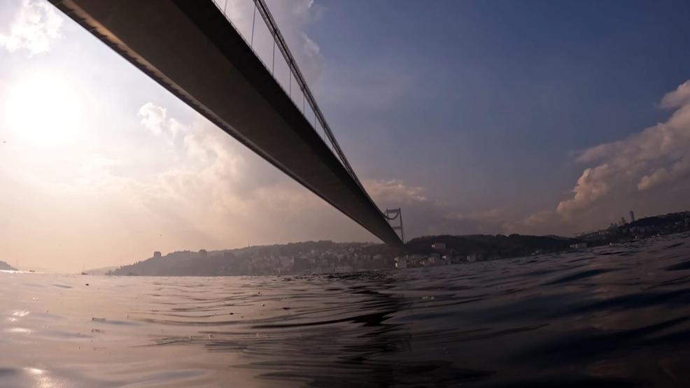 İstanbul Boğazı’nda denizanası istilası su altından görüntülendi