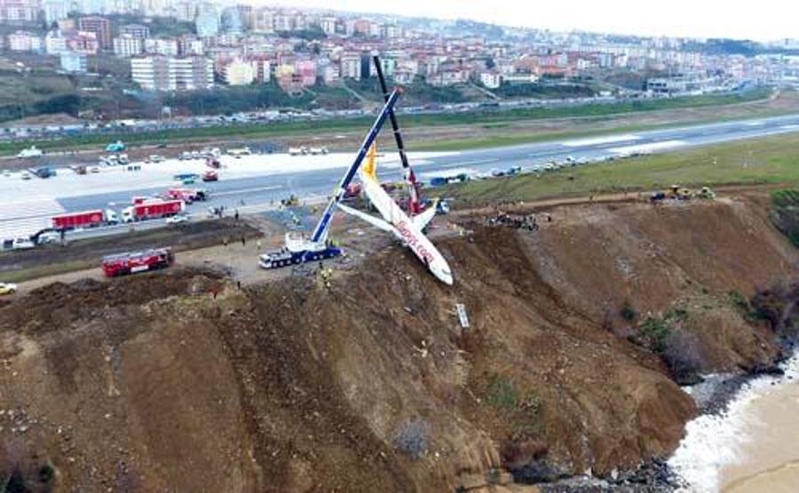 Yolcuların ifadesine DHA ulaştı: Trabzonda pisten çıkan uçakta ölüm korkusu