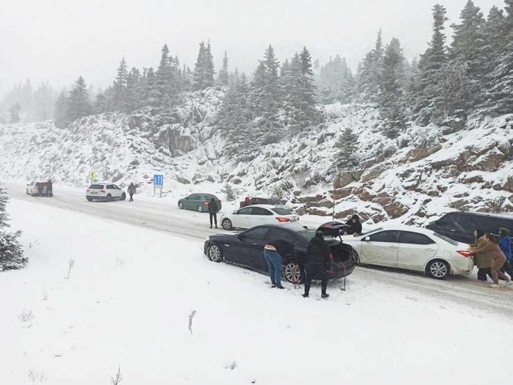Kar İstanbul sınırına dayandı İşte memleketten kar manzaraları