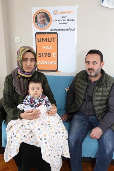 SMA hastası oğulları Umutu da kızları Merve gibi kaybetmek istemiyorlar