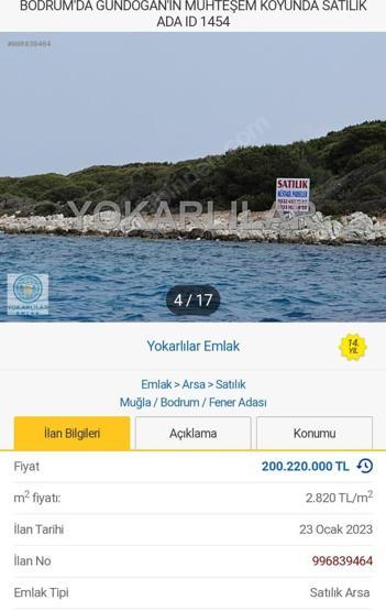Bodrum’da satılık adanın fiyatı dudak uçuklattı