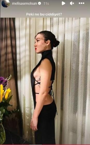 Melisa Şenolsun tarzıyla beğeni topladı