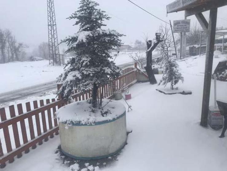 Tekirdağda kar yağışı