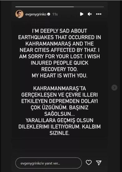 Dünya yıldızlarından Türkiye’ye taziye ve destek mesajları yağdı