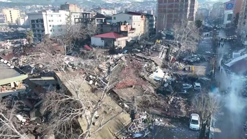 SON DAKİKA: Depremin vurduğu Kahramanmaraşta kahreden görüntüler