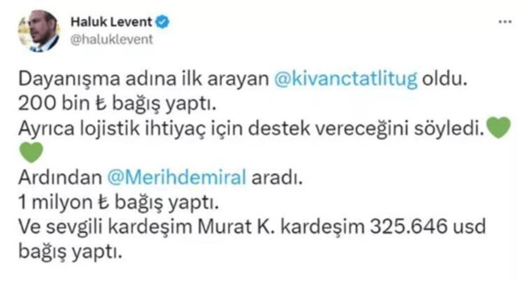 Acun Ilıcalıdan deprem bölgesine destek