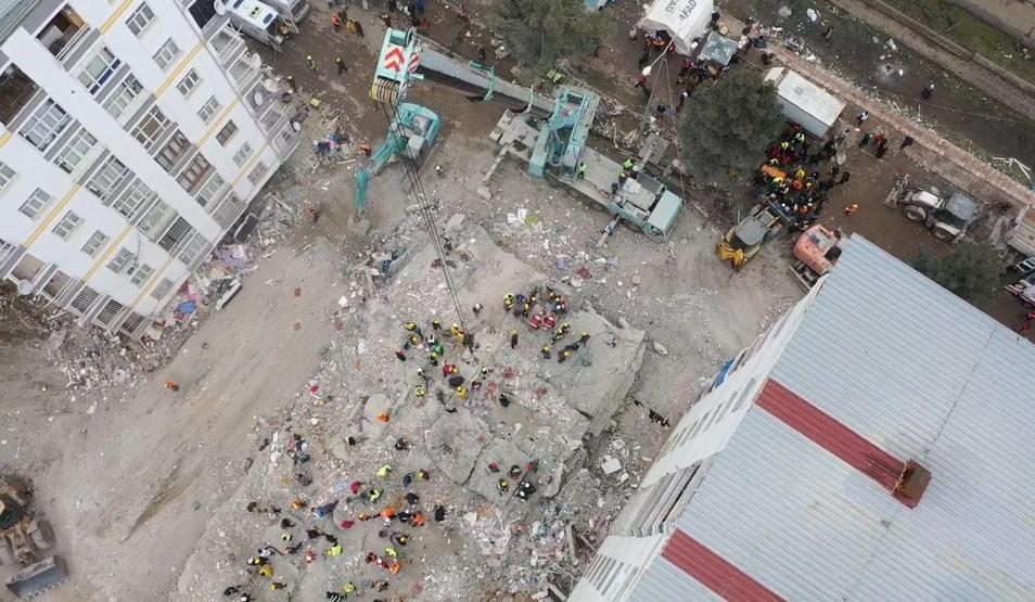 Diyarbakır’da depremin verdiği hasar havadan görüntülendi