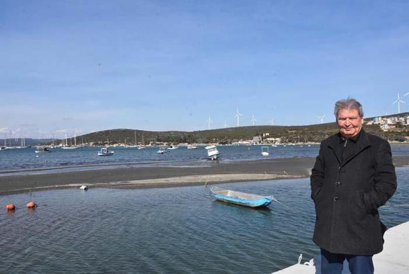 İzmir Seferihisarda deniz suyu 25 metre çekildi