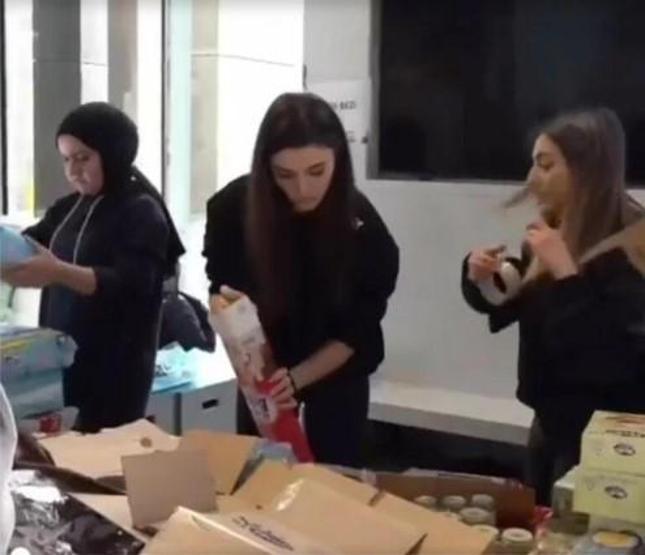 Hande Erçel depremzedeler için çalıştı