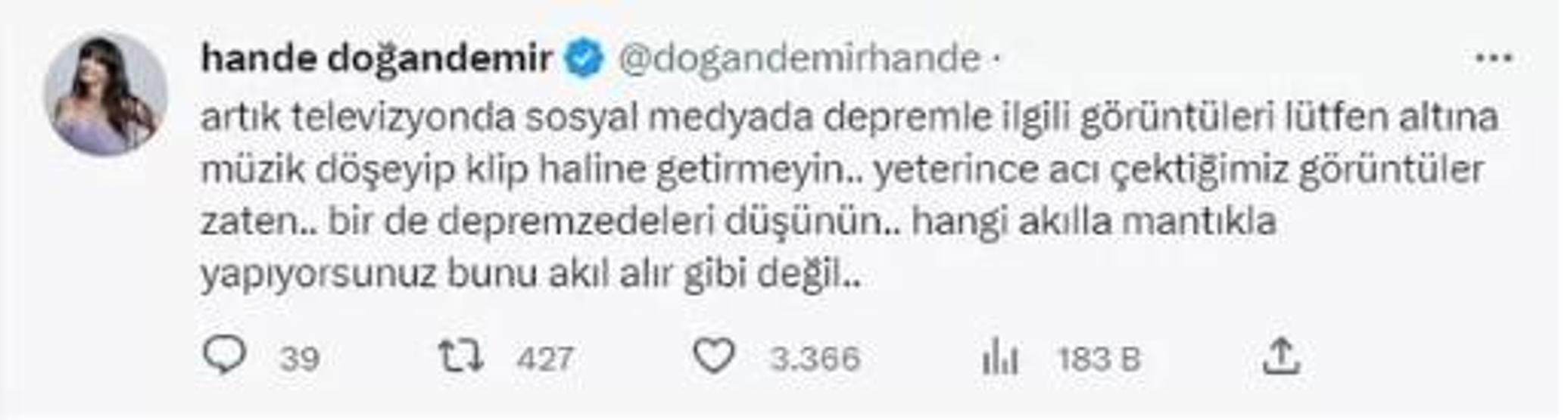 Hande Doğandemir o paylaşımlara çok kızdı: Hangi akılla mantıkla yapıyorsunuz