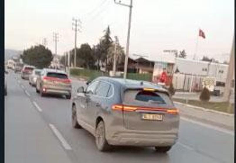 Toggun test araçları seyir halindeyken görüntülendi