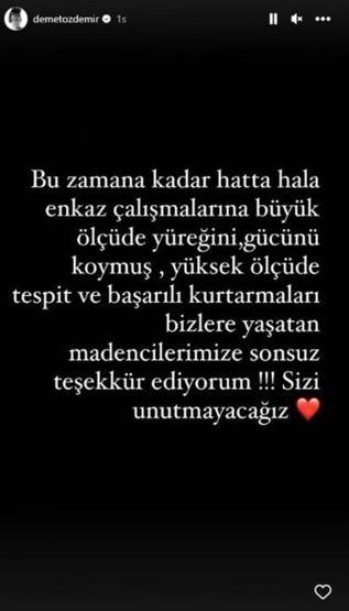 Demet Özdemir teşekkür etti: Sizi unutmayacağız