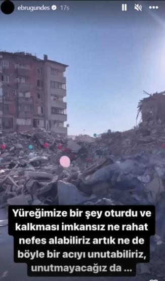 Ebru Gündeş: Ne rahat nefes alabiliriz artık, ne de böyle bir acıyı unutabiliriz
