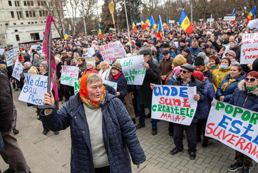 Moldovada hükümet karşıtı protesto: Rusya yanlısı göstericiler sokağa çıktı