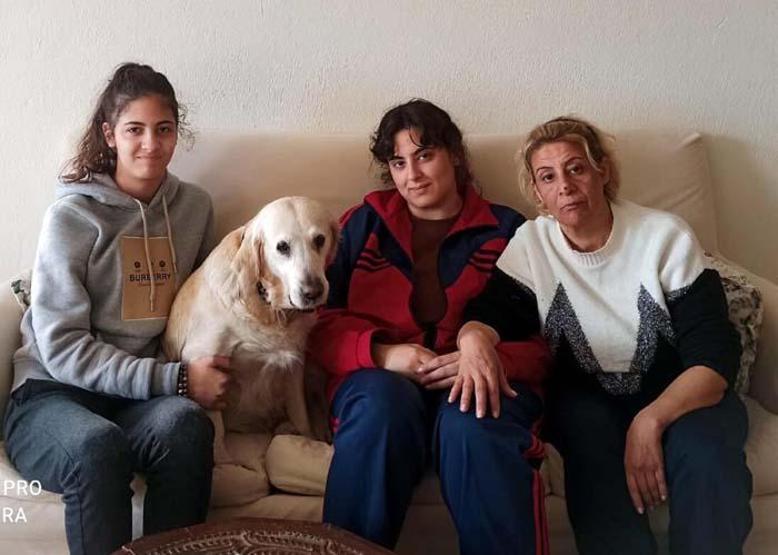 Azize ve 3 kızını, enkazda kalmaktan Asil kurtarmış