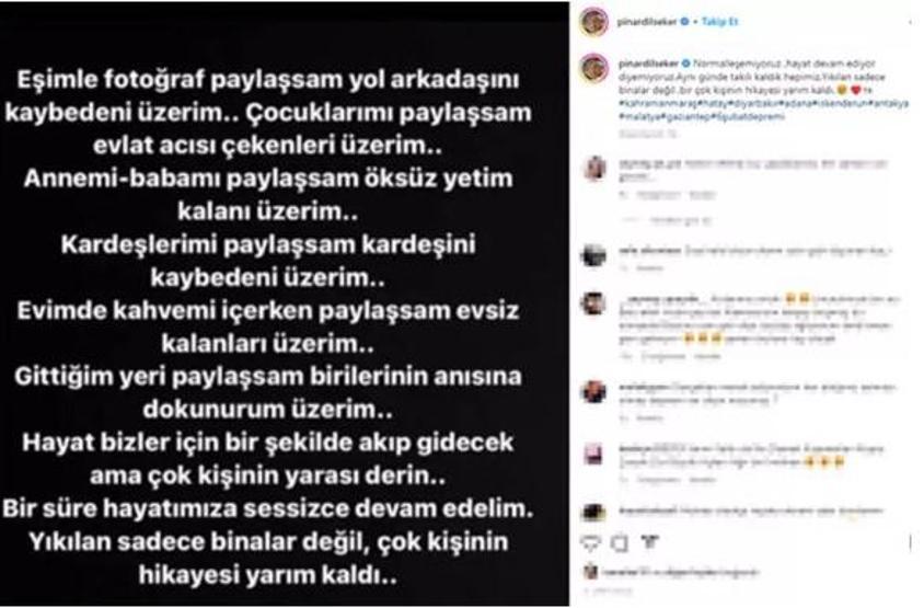 Pınar Dilşeker son paylaşımıyla duygularını dile getirdi