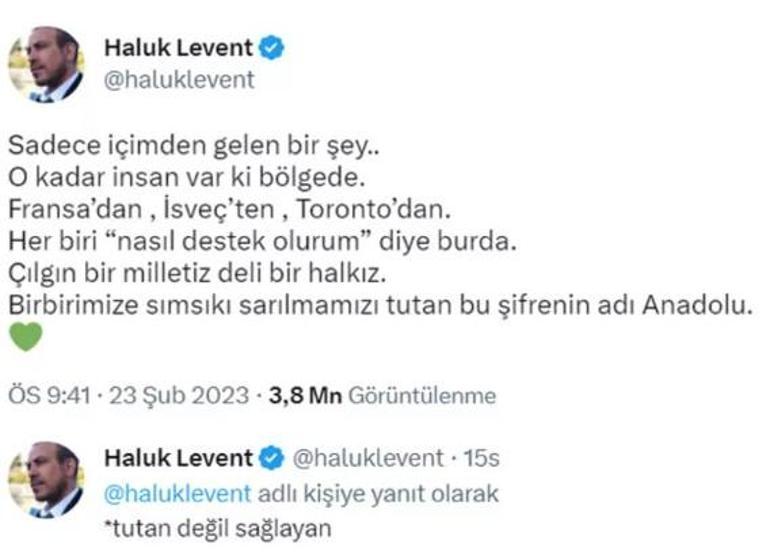 Haluk Levent yaptığı paylaşımla dikkat çekti