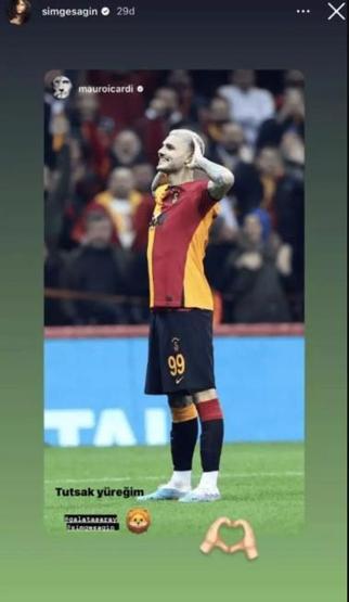 Simge Sağın ile Icardi arasındaki paylaşım sosyal medyayı salladı