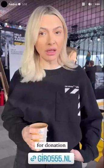 Hadise yardım kampanyasında şarkı söyledi
