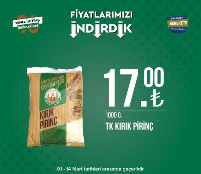 Tarım Kredi İndirimli Market Ürünleri Kataloğu 13 - 14 Mart 2023