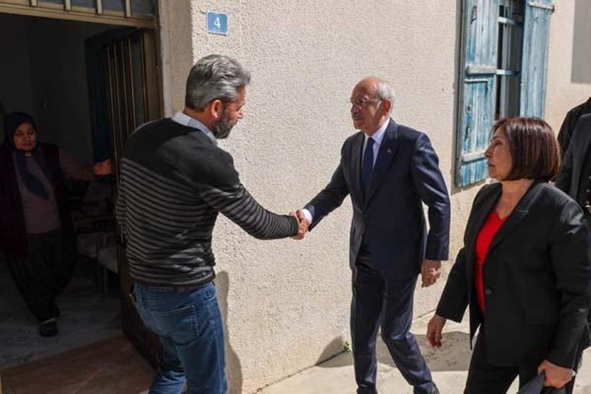 CHP Genel Başkanı ve Cumhurbaşkanı Adayı Kılıçdaroğlu, eşi Selvi Kılıçdaroğlu ile KKTC’de