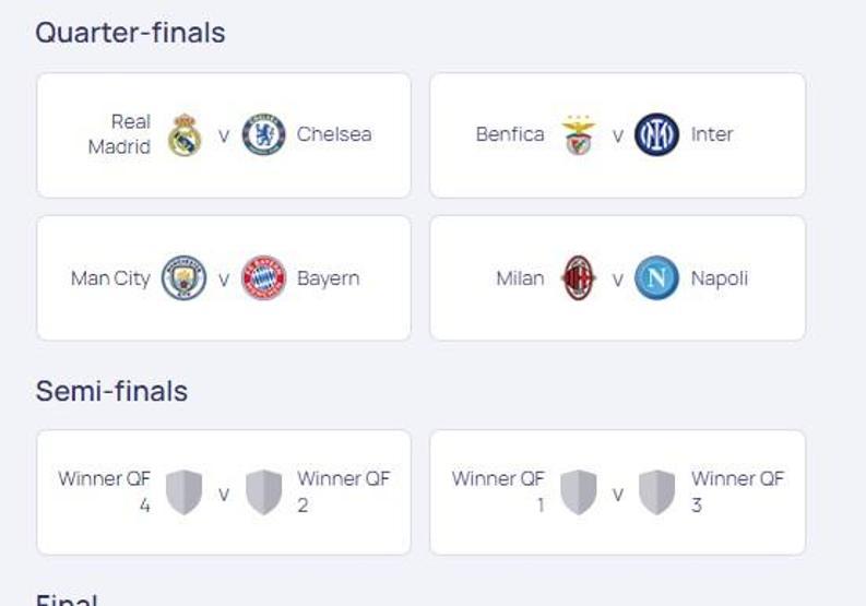 UEFA Şampiyonlar Ligi çeyrek final eşleşmeleri... Bir erken final daha