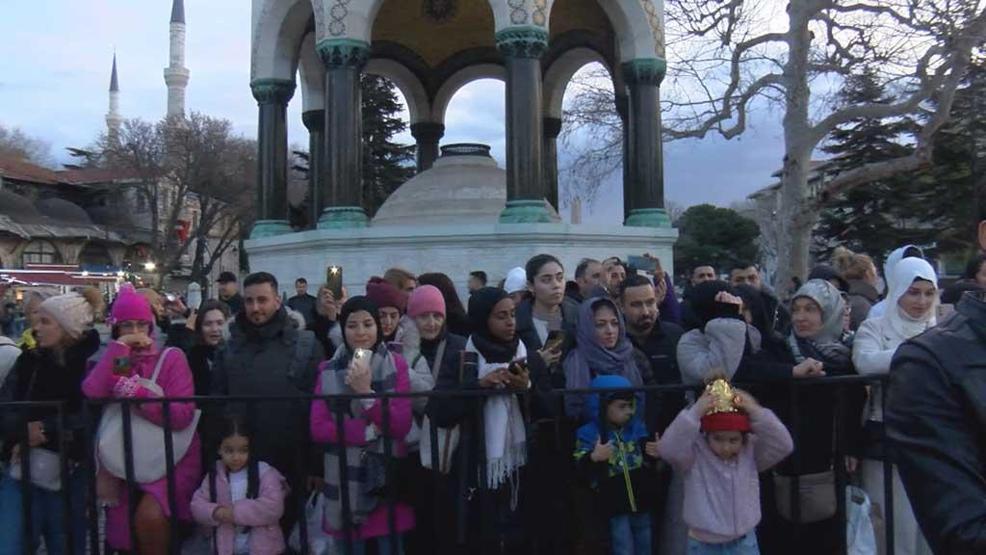 201 yıllık gelenek bozulmadı: O anlar havadan görüntülendi