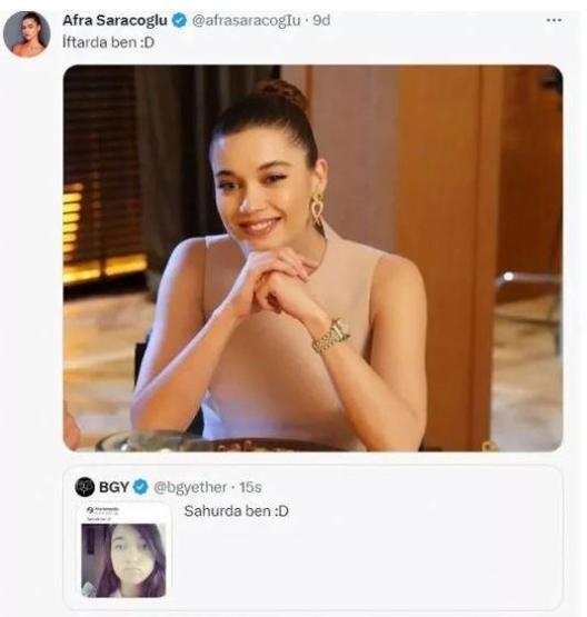 Afra Saraçoğlu’nun sahur pozu şoke etti