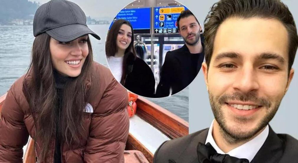 Hande Erçel ve Hakan Sabancı balığa çıktı