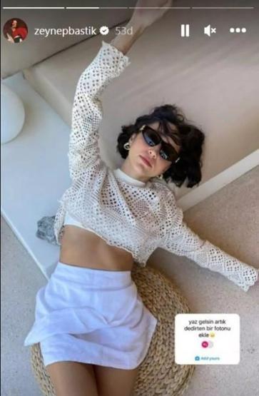 Zeynep Bastık yaz gelsin trendine katıldı