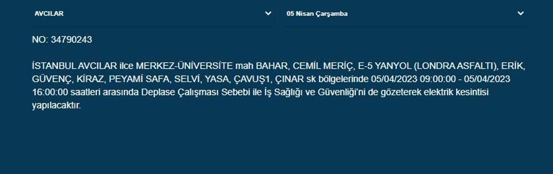 Açıklama geldi İstanbulda elektrikler ne zaman gelecek BEDAŞ elektrik kesintisi sorgulama
