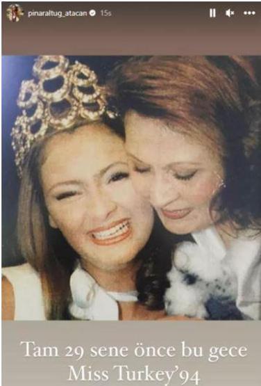 Pınar Altuğ takipçilerini geçmişe götürdü
