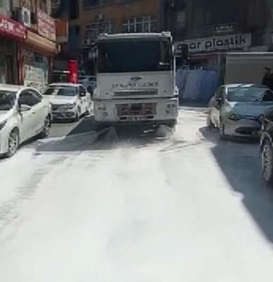 Bayrampaşada kırmızı sıvı endişesi