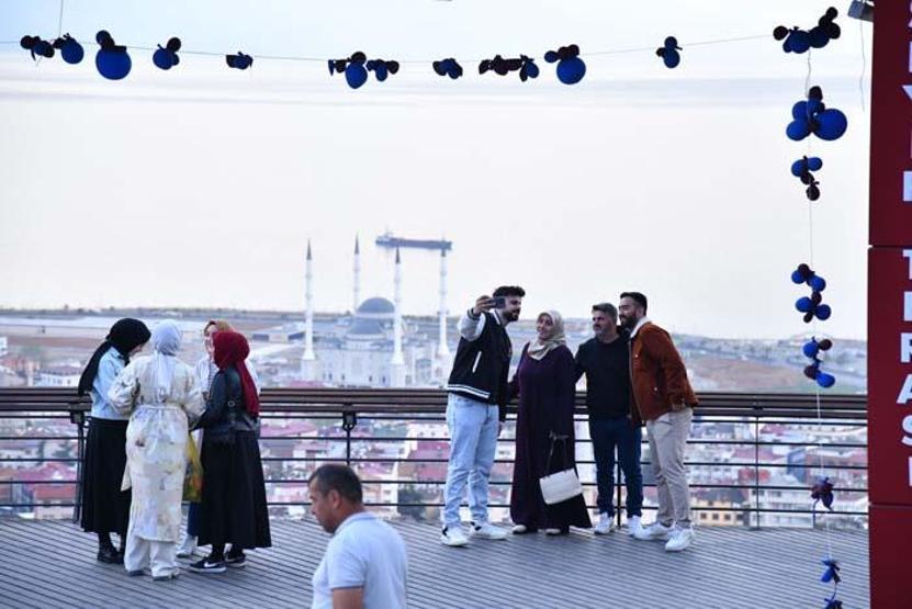Boztepe seyir terası ve yürüyüş yoluna yoğun ilgi