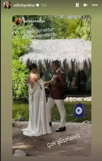 Selim Bayraktar ve sevgilisi Emel Karaköse evlendi