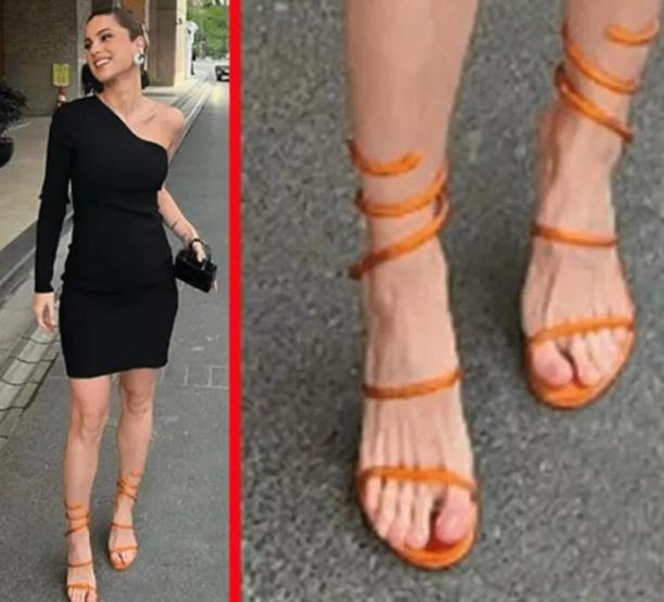 Nazlı Sabancının ayakları olay oldu