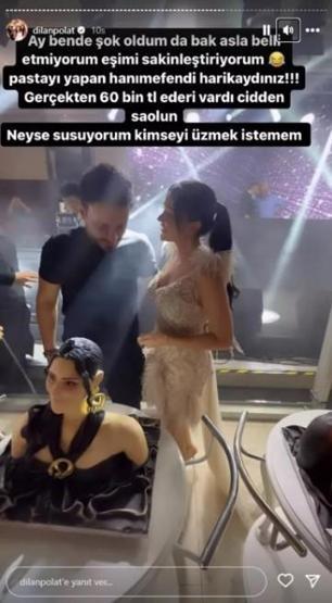 Dilan Polat kocasının doğum günü için yaptırdığı pastaları görünce şoke oldu