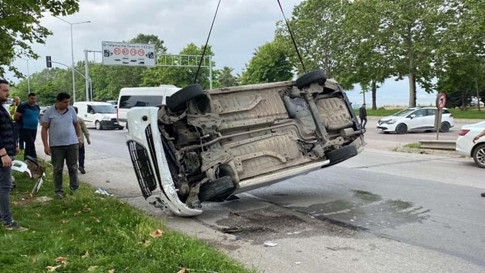 Bu otomobilden burnu kanamadan çıktı