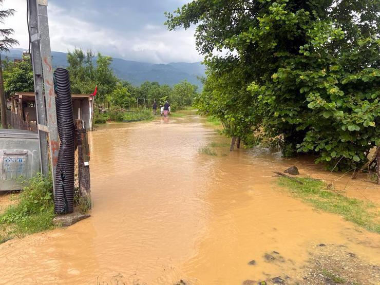 Düzcede 21 köyde dereler taştı