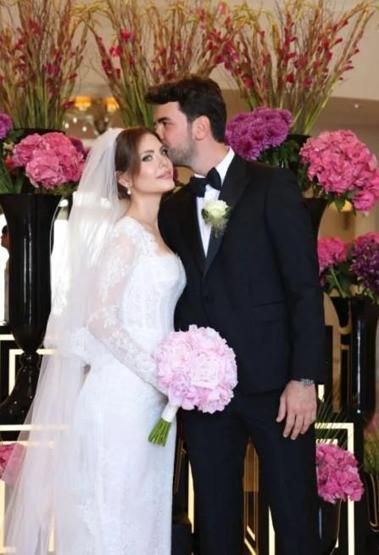 Eda Ece ile Buğrahan Tuncer evlendi Ünlü isimler akın etti