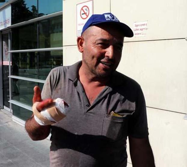 Acemi kasaplar hastanelik oldu