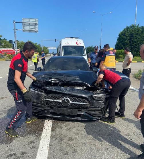 Galatasaraylı Barış Alper Yılmaz kaza yaptı