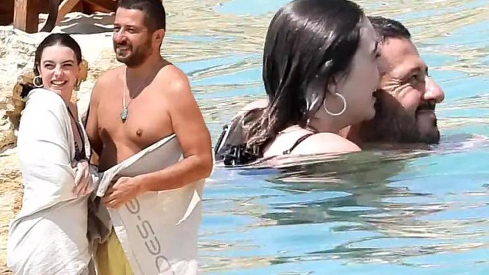 Melis Sezen sevgilisini öpmeye doyamadı