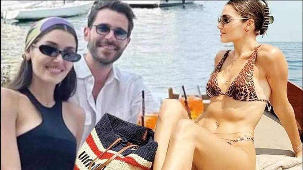 Hande Erçel ile Hakan Sabancının İtalyada tekne keyfi