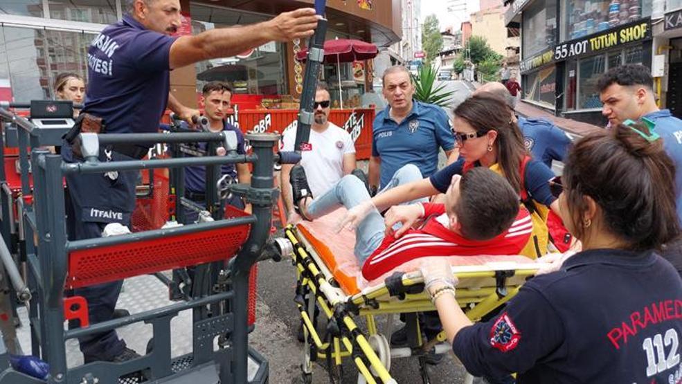 Samsunda akılalmaz olay Arkadaşlarından kurtulmak için 4. kattan atladı