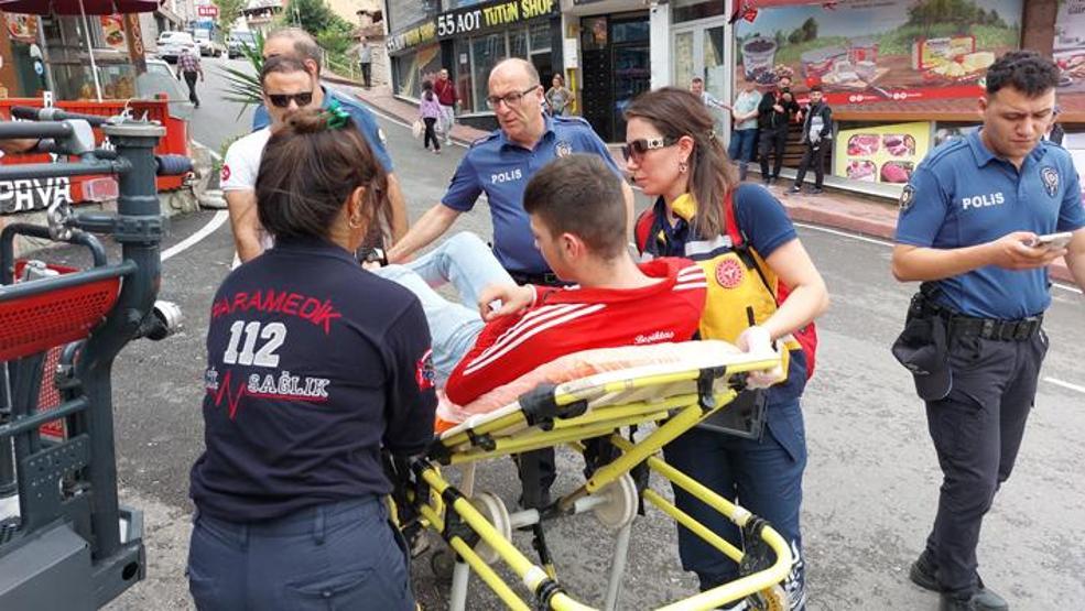 Samsunda akılalmaz olay Arkadaşlarından kurtulmak için 4. kattan atladı