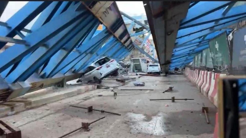 Taylandda üst yol inşaatı çöktü: 2 ölü, 13 yaralı
