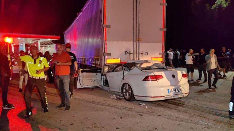 Acı tesadüf: TIR şoförü gözlerine inanamadı