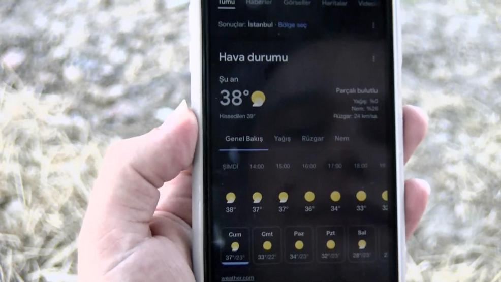 Termometreler 38 dereceyi gösterdi Sıcaktan bunalan vatandaşlar sahile akın etti