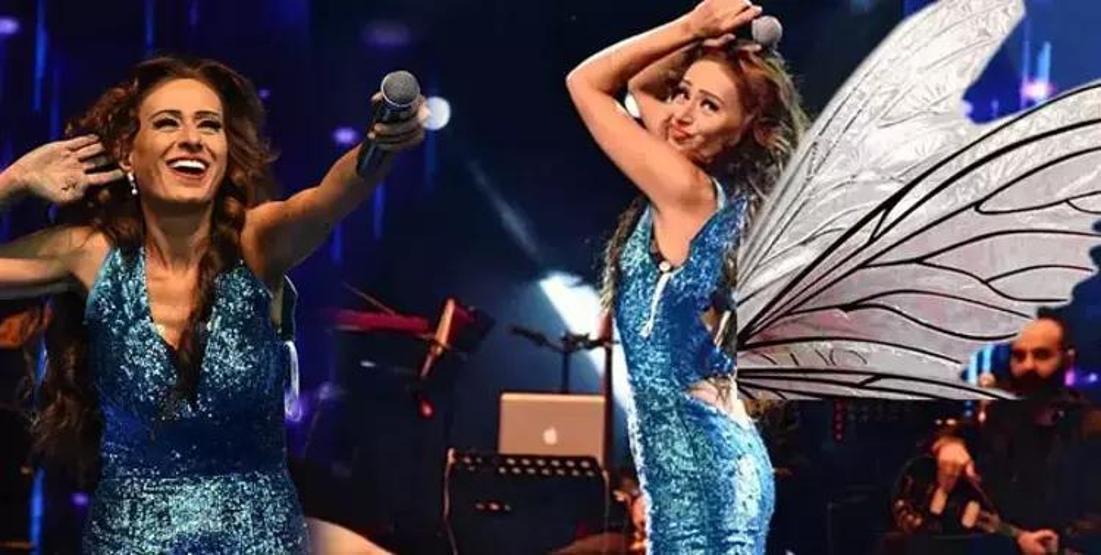 Yıldız Tilbe sahnede peruğunu çıkarttı